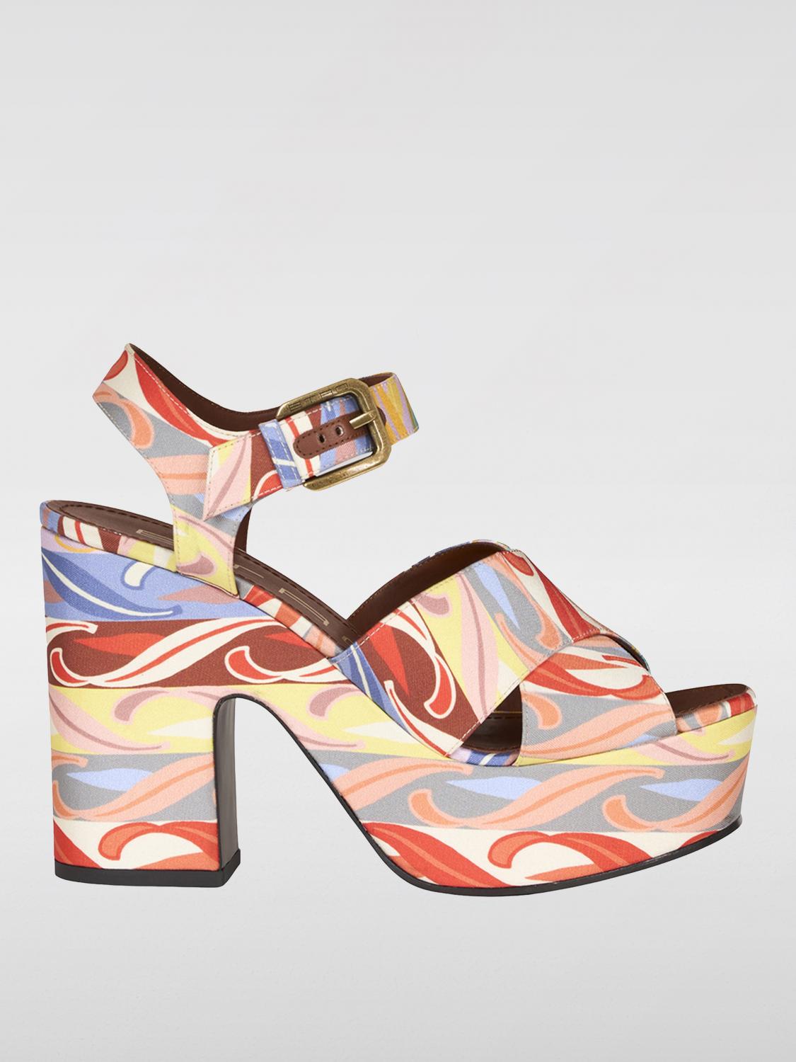 Etro Heeled Sandals  Woman Color White In Weiss