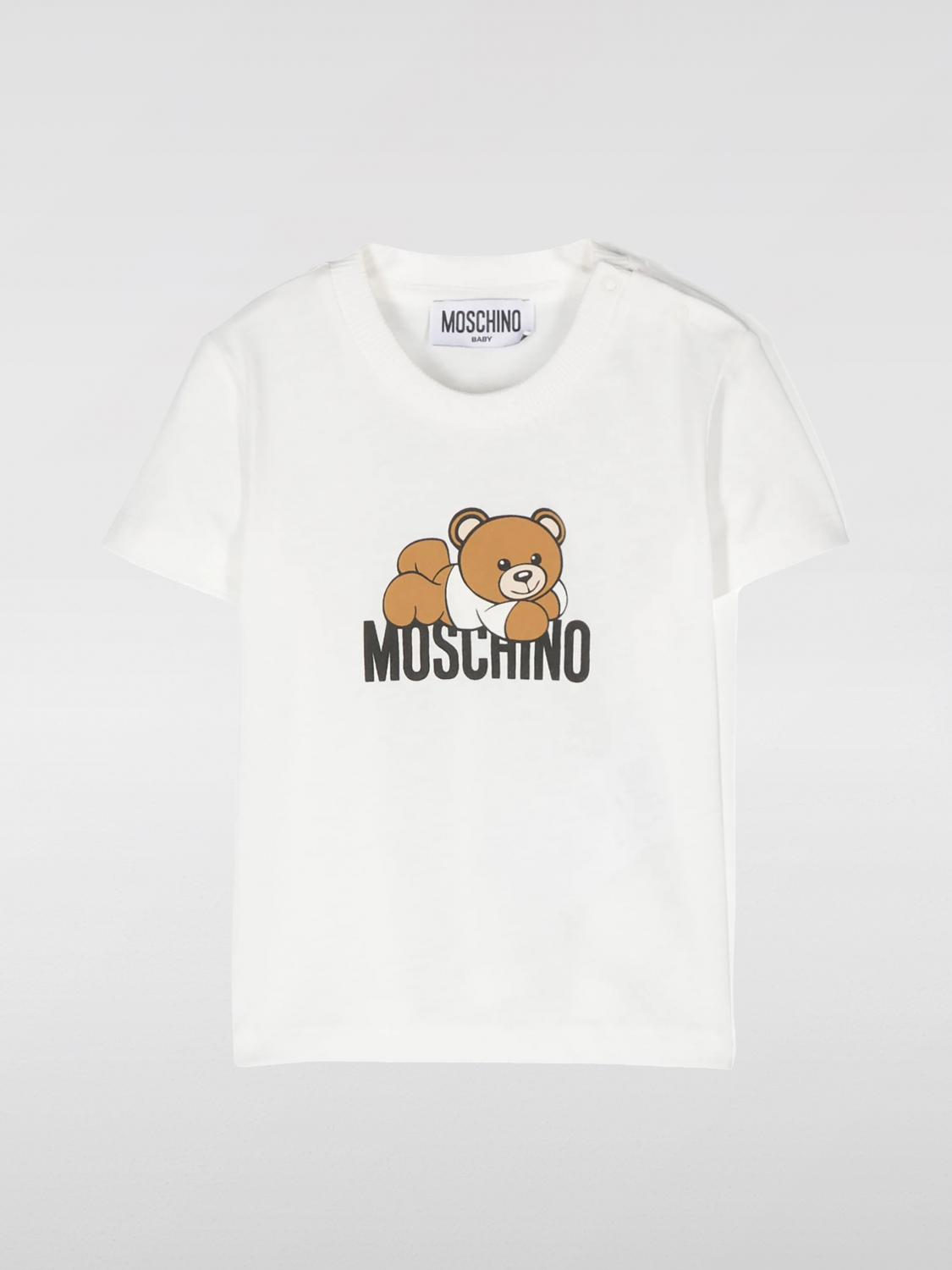 MOSCHINO T-SHIRT MOSCHINO KIDS COLOR WHITE F97839001