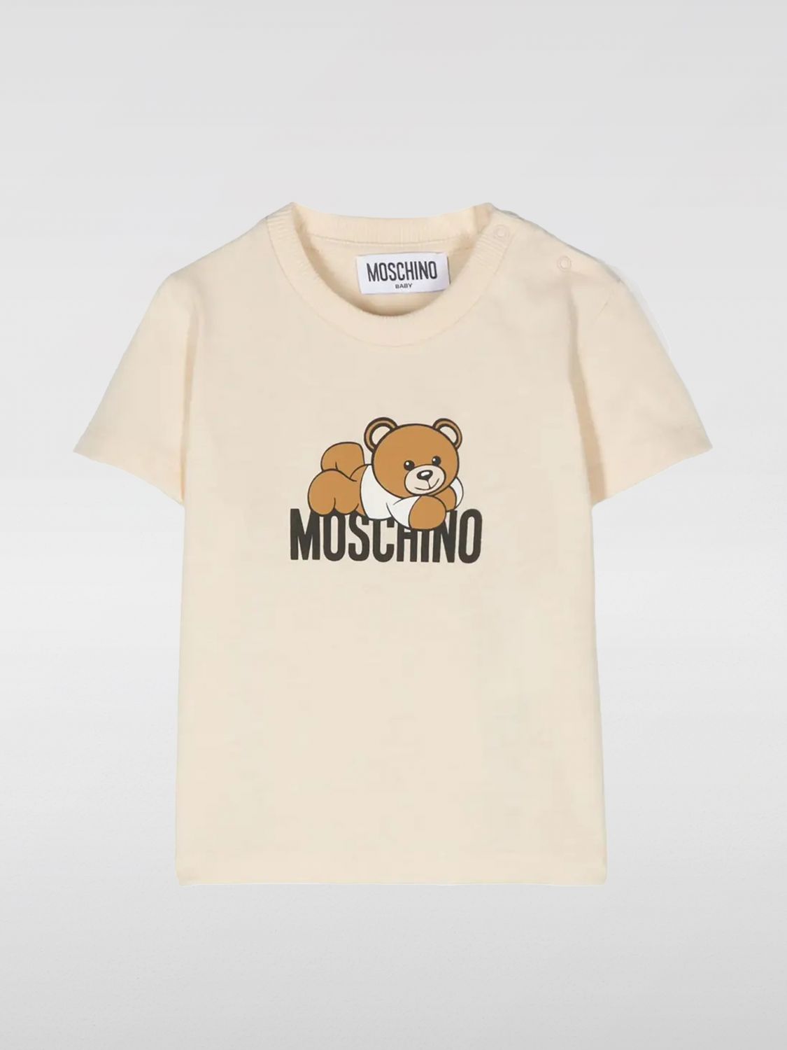 MOSCHINO T-SHIRT MOSCHINO KIDS COLOR BROWN F97839032