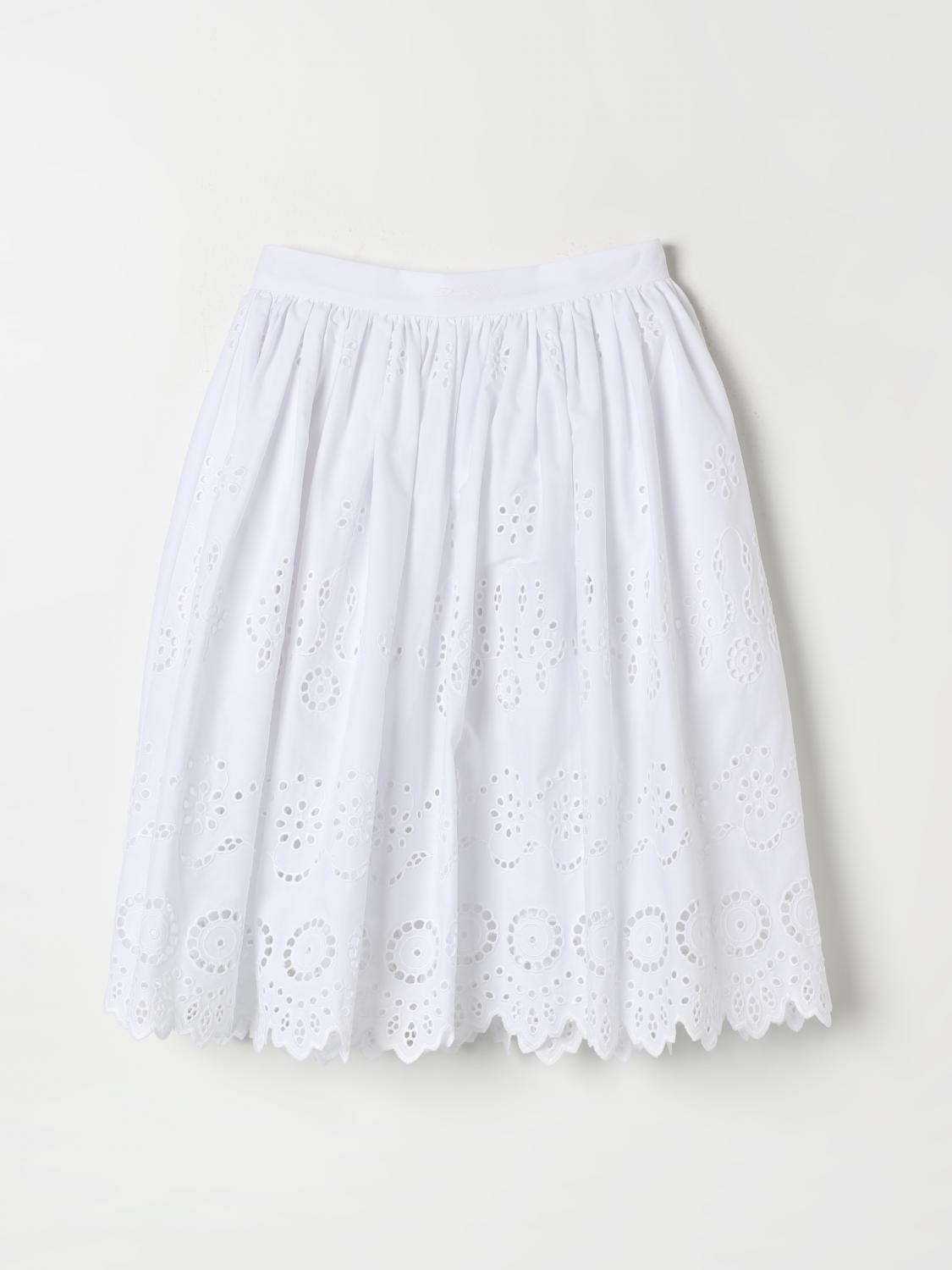 Shop Dolce & Gabbana Skirt  Kids Color White