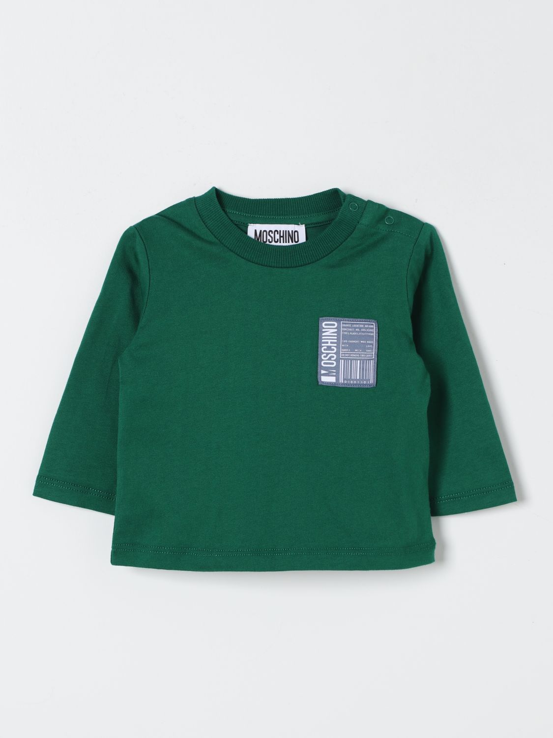 Shop Moschino Shirt  Kids Color Green In Grün