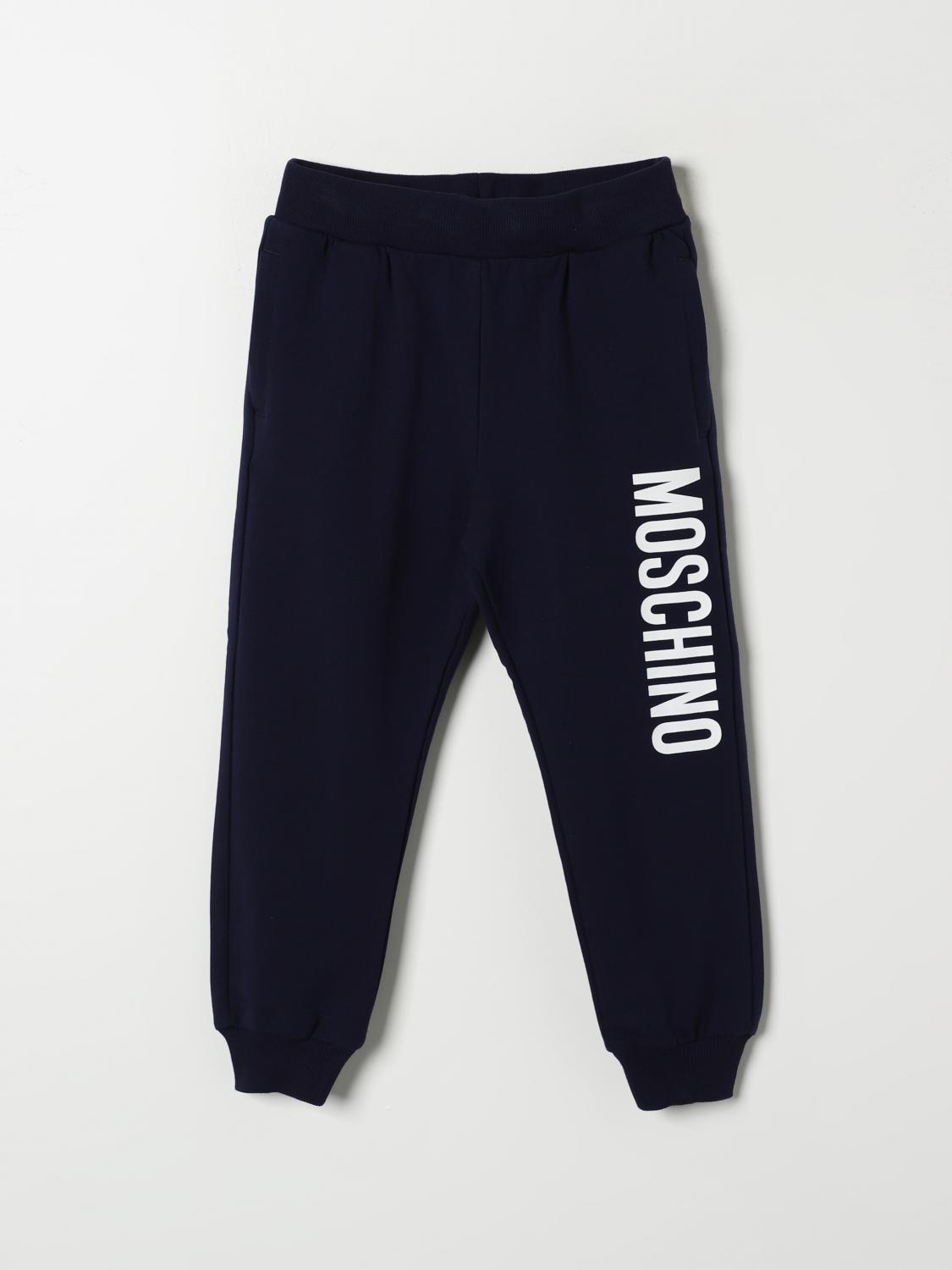 Shop Moschino Pants  Kids Color Navy