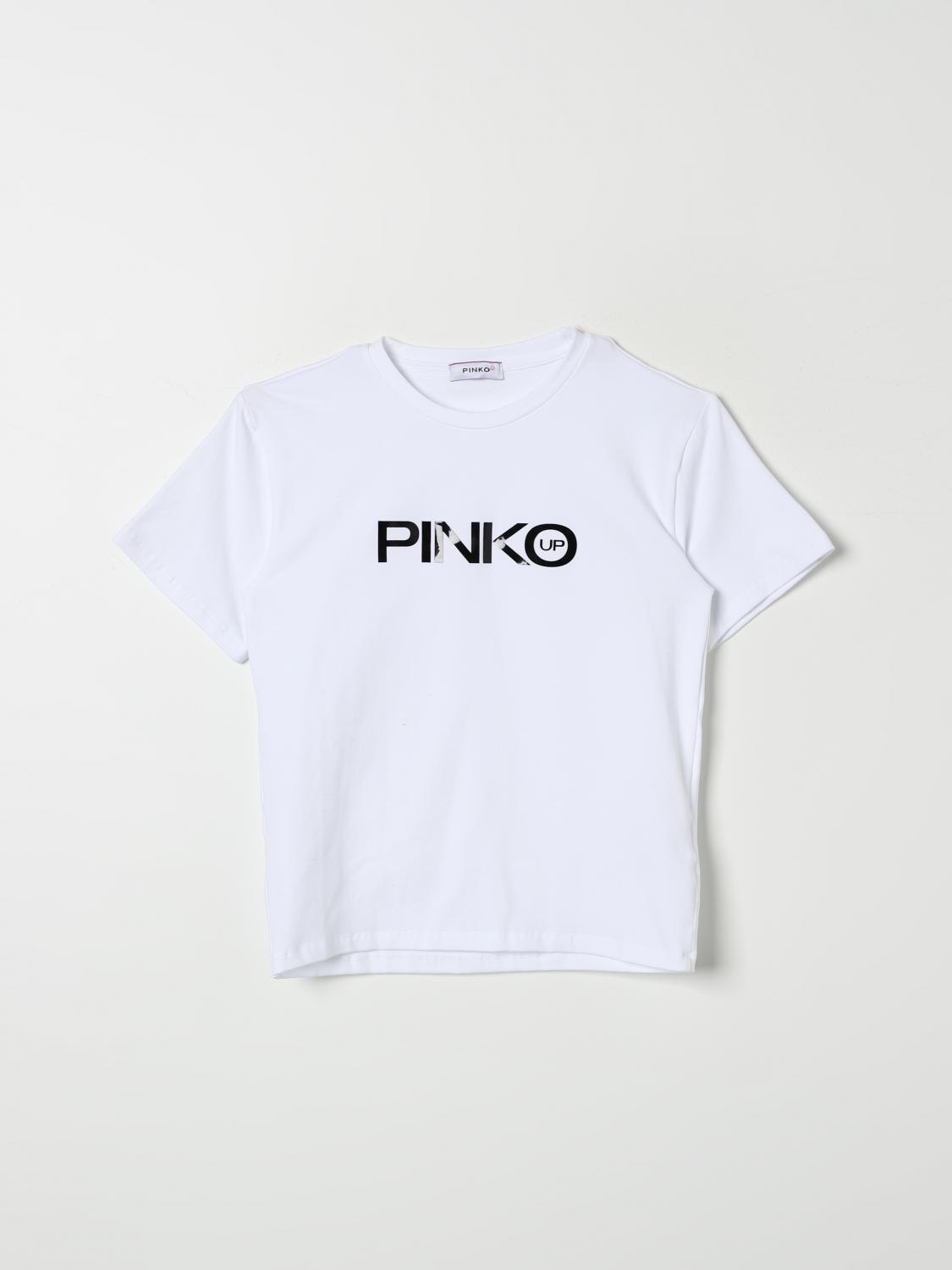 Shop Pinko T-shirt  Kids Color White In Weiss