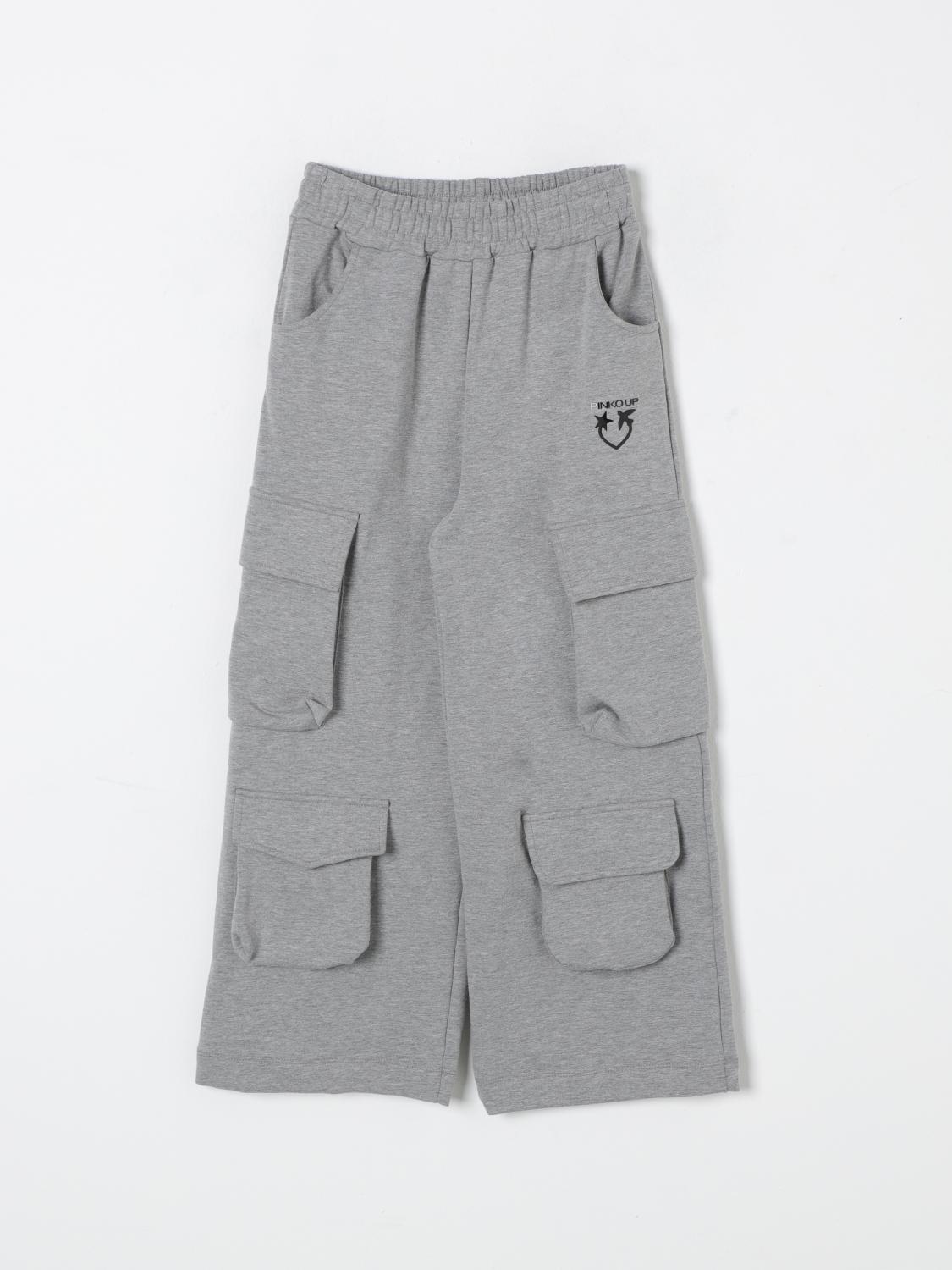 Shop Pinko Pants  Kids Color Grey In Grau