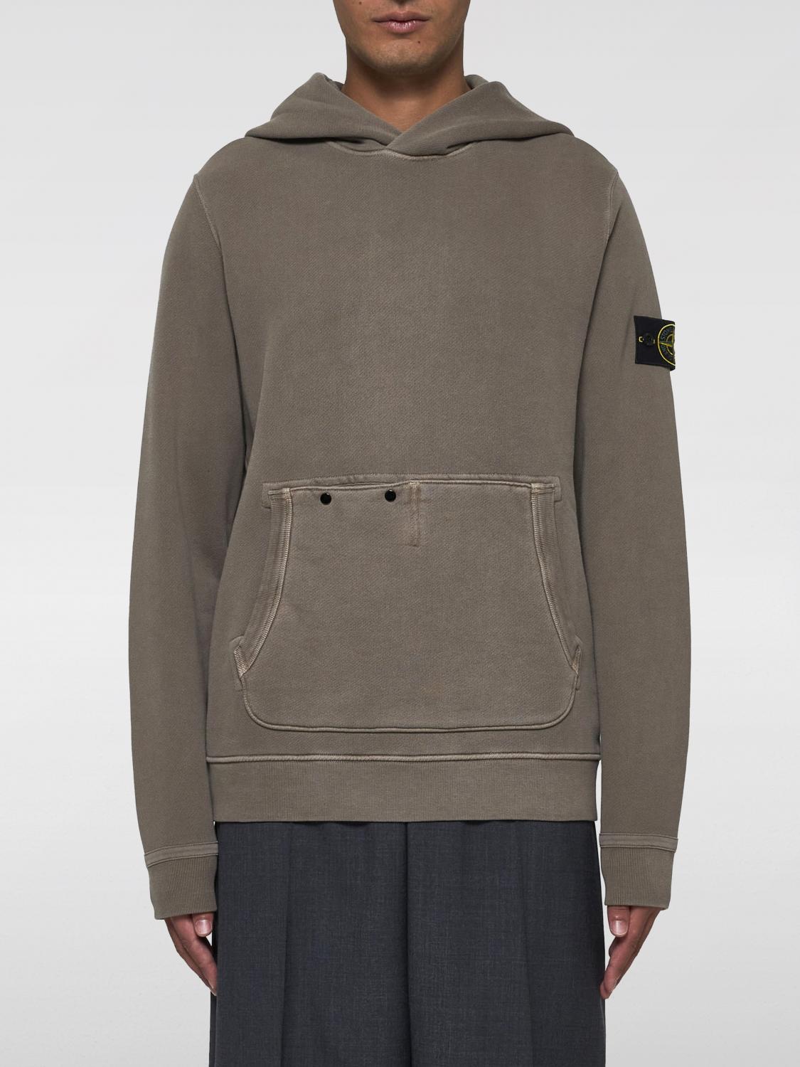 Shop Stone Island Sweatshirt  Men Color Brown In Braun