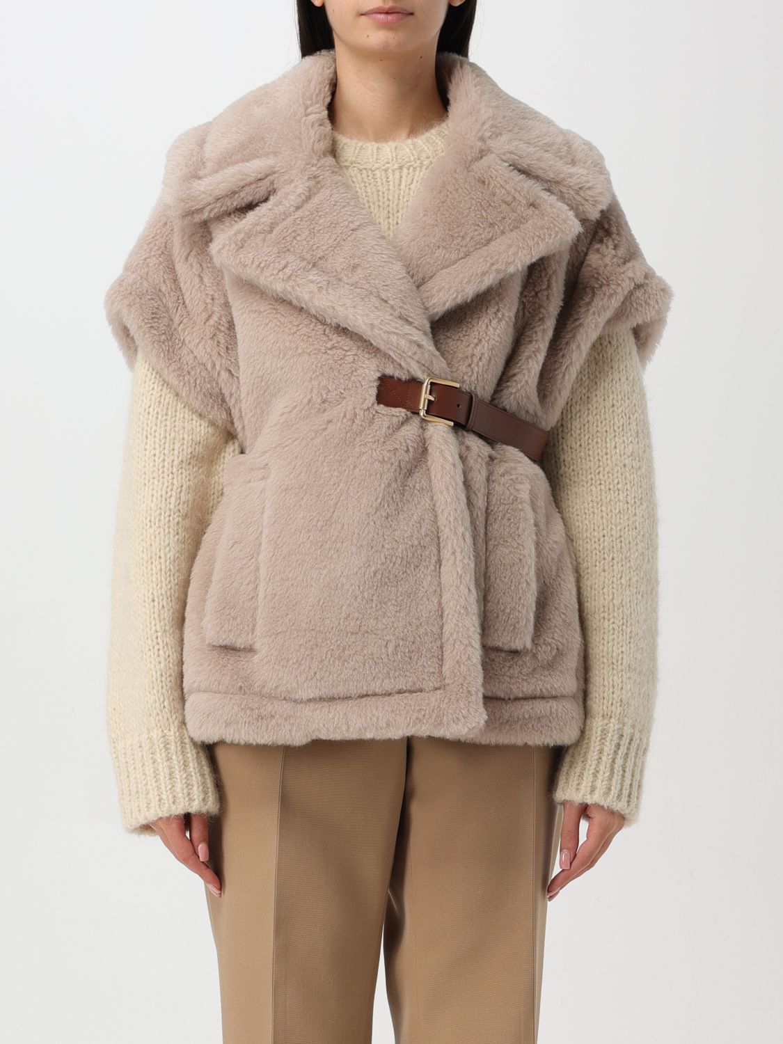 MAX MARA COAT MAX MARA WOMAN COLOR SAND F98106054