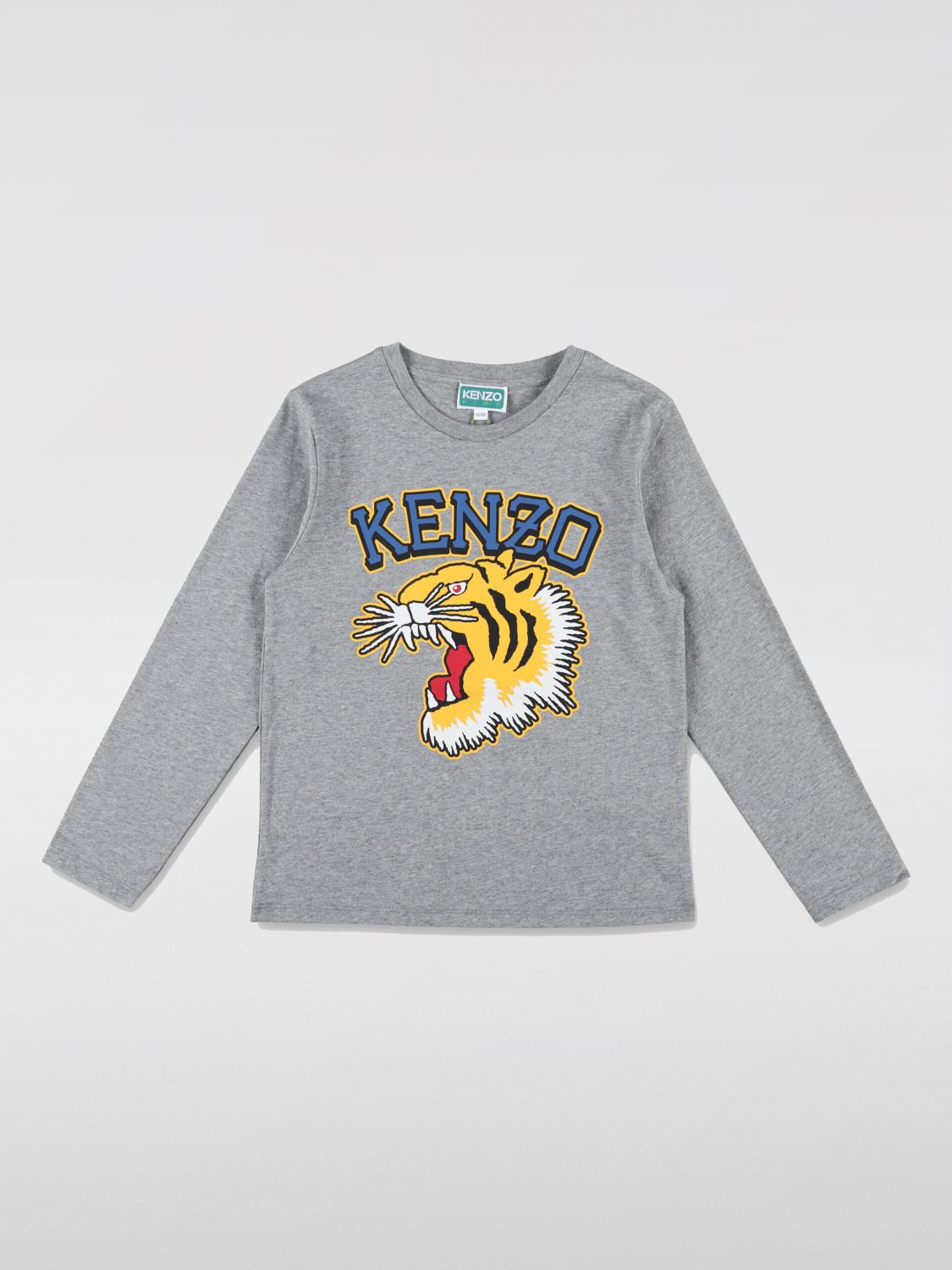 Shop Kenzo T-shirt  Kids Kids Color Grey In Grau