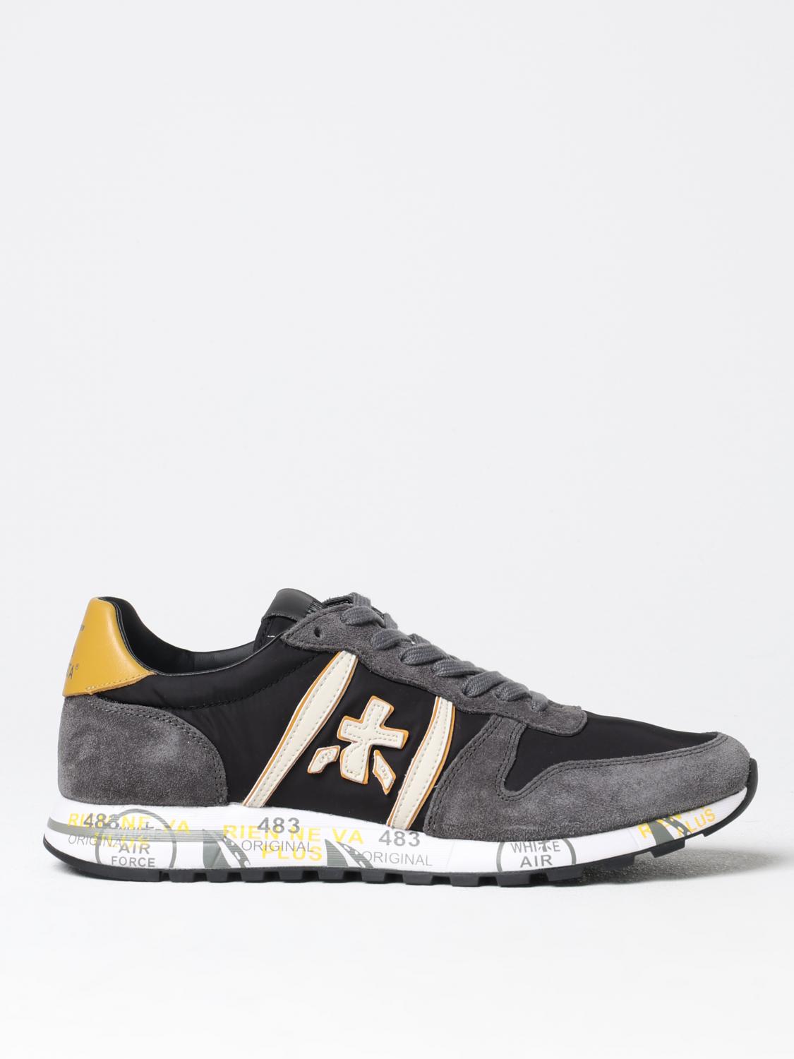 Shop Premiata Sneakers  Men Color Grey In Grau