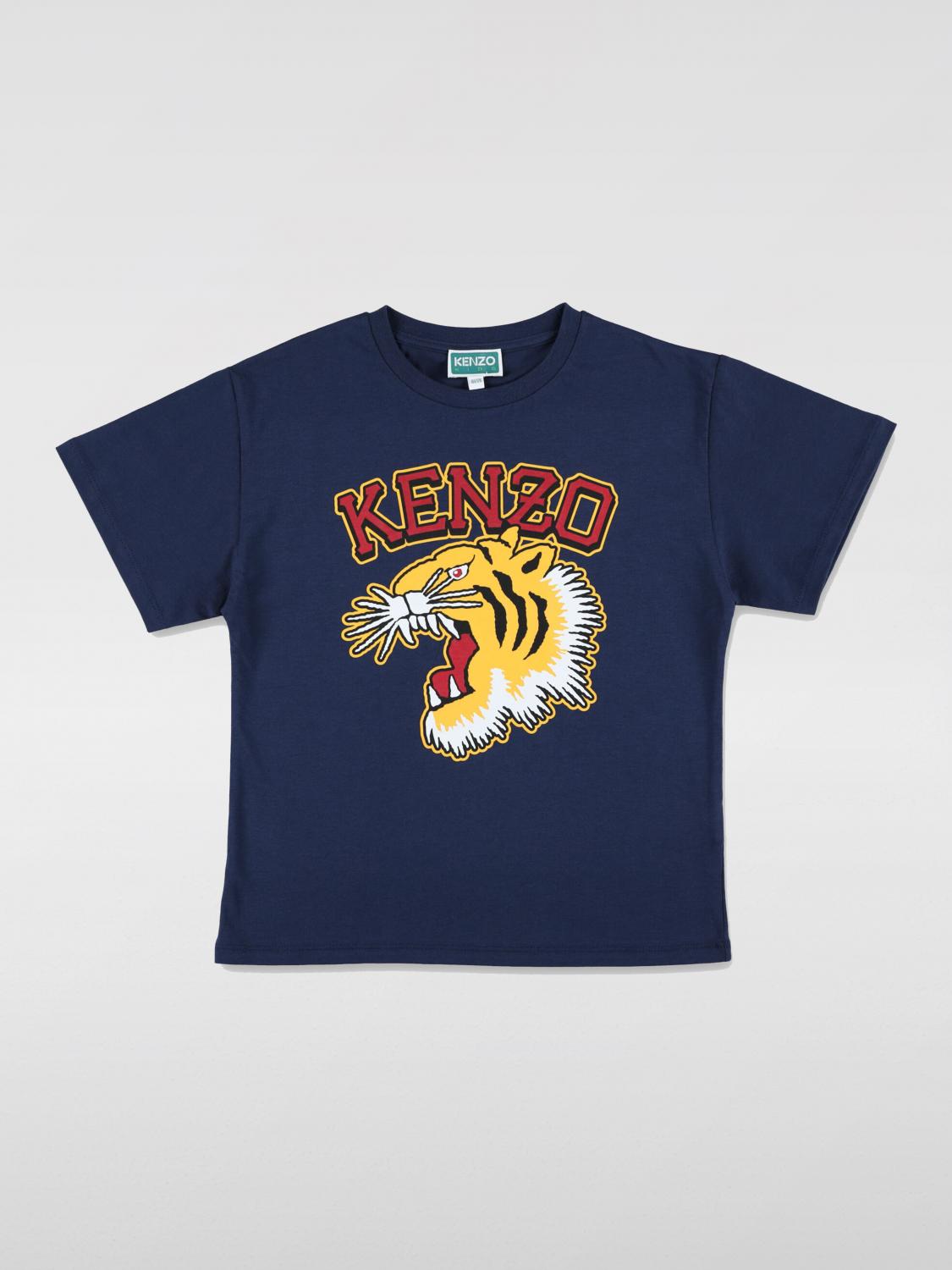 Shop Kenzo T-shirt  Kids Kids Color Blue