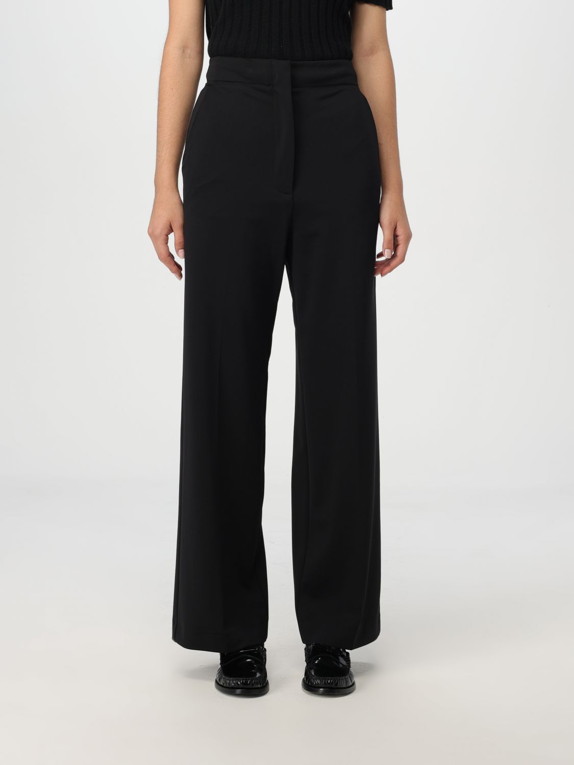 Liviana Conti Pants  Woman Color Black In Schwarz