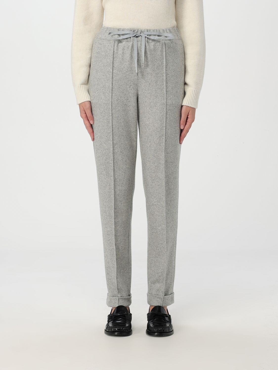 Liviana Conti Pants  Woman Color Grey In Grau