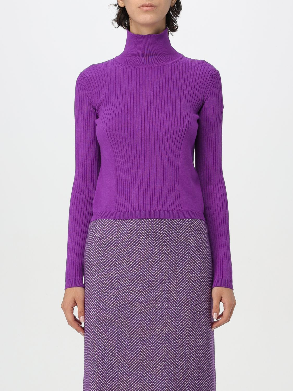 LIVIANA CONTI SWEATER LIVIANA CONTI WOMAN COLOR VIOLET F98244019