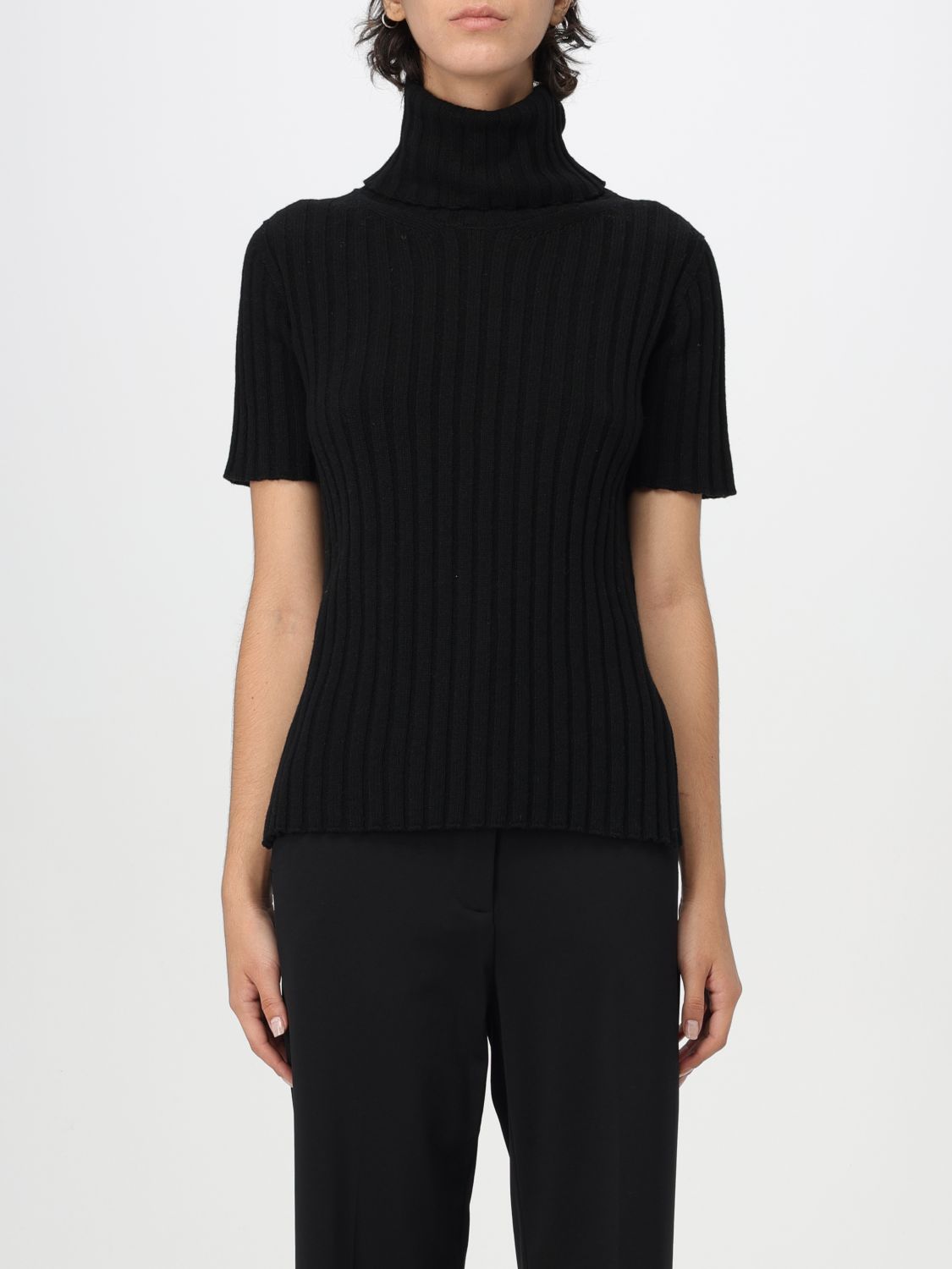 Liviana Conti Sweater  Woman Color Black In Schwarz