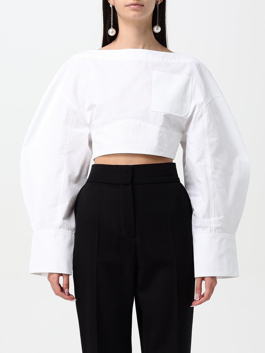 Shop Jacquemus Shirt  Woman Color White In Weiss