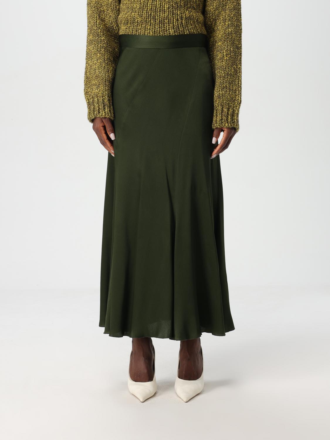 Shop Alberta Ferretti Skirt  Woman Color Green