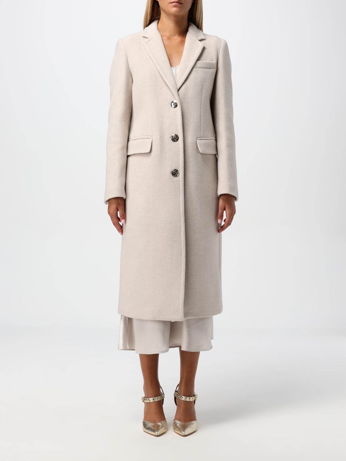 LIU •JO COAT LIU JO WOMAN COLOR BEIGE F98497022