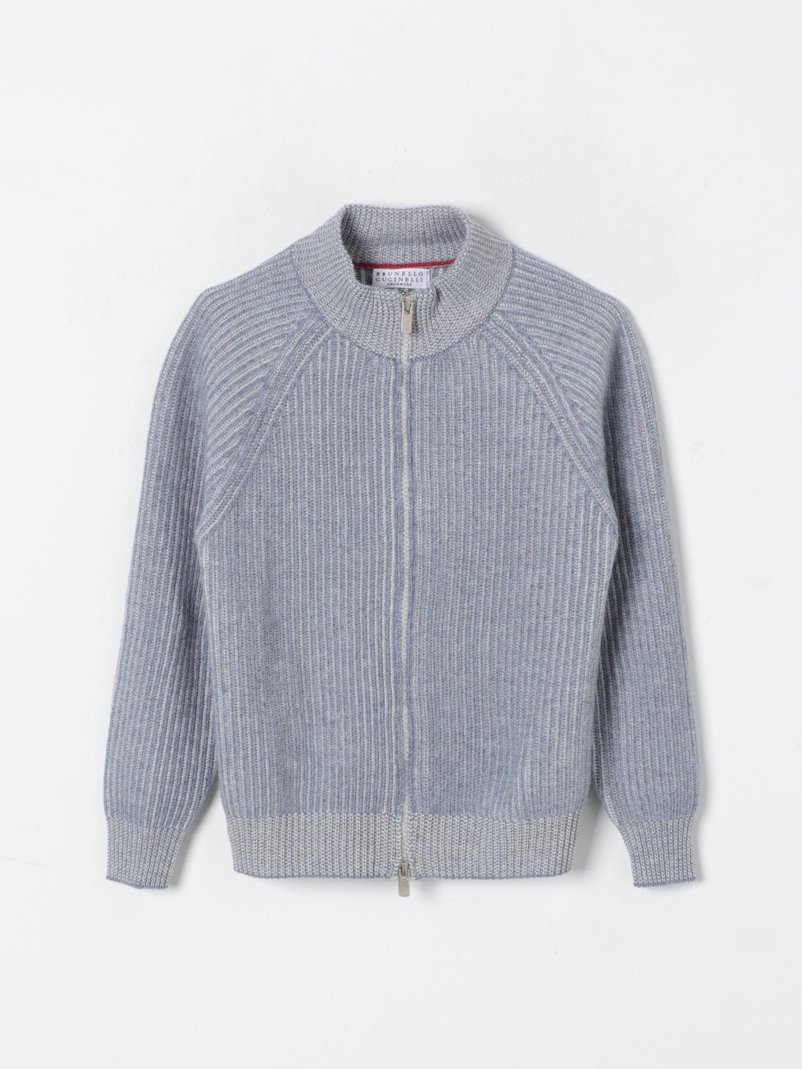 Shop Brunello Cucinelli Sweater  Kids Color Sky