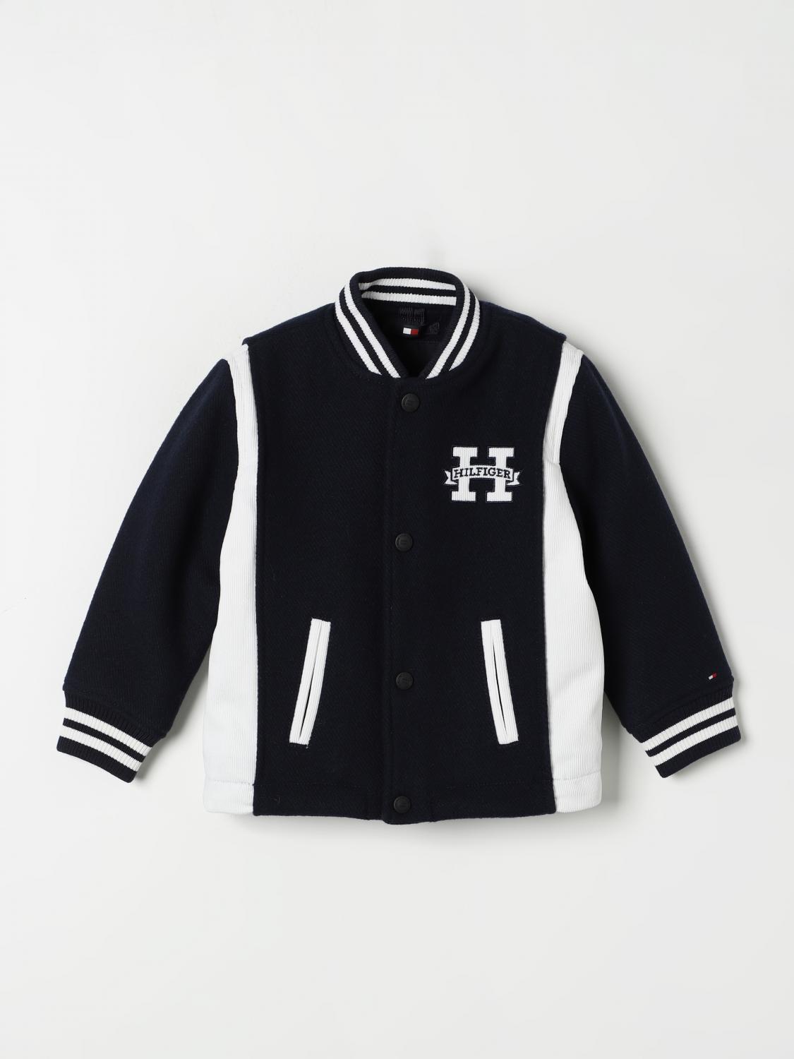 Shop Tommy Hilfiger Jacket  Kids Color Blue