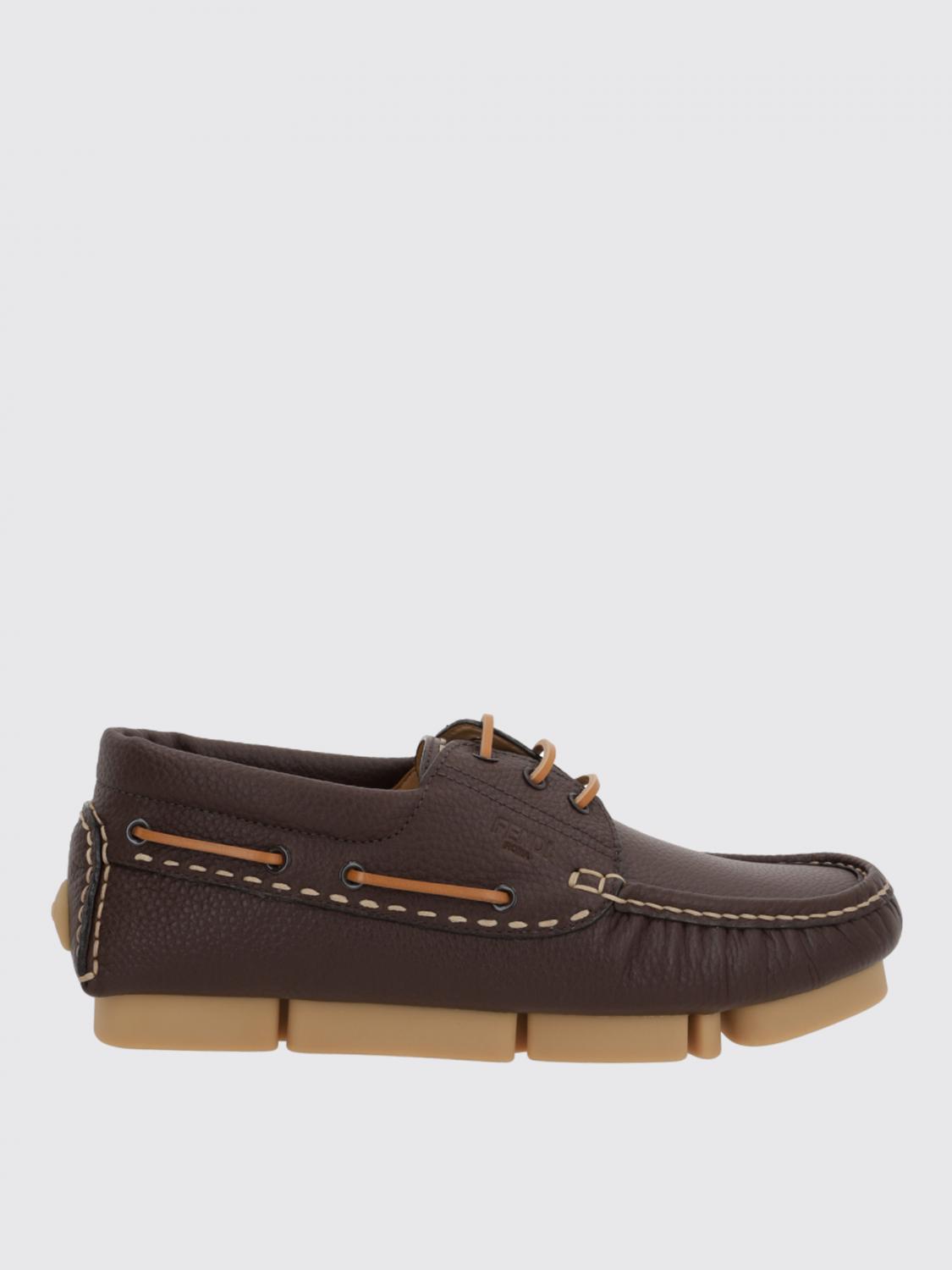 Shop Fendi Brogue Shoes  Men Color Brown In Braun