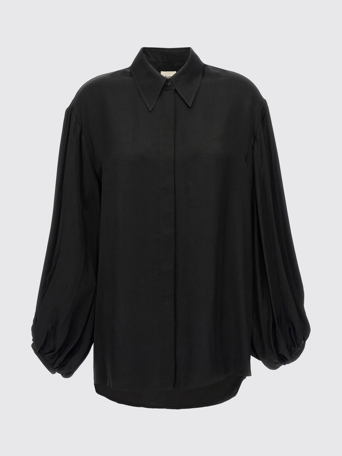 Khaite Shirt Woman Color Black In Black