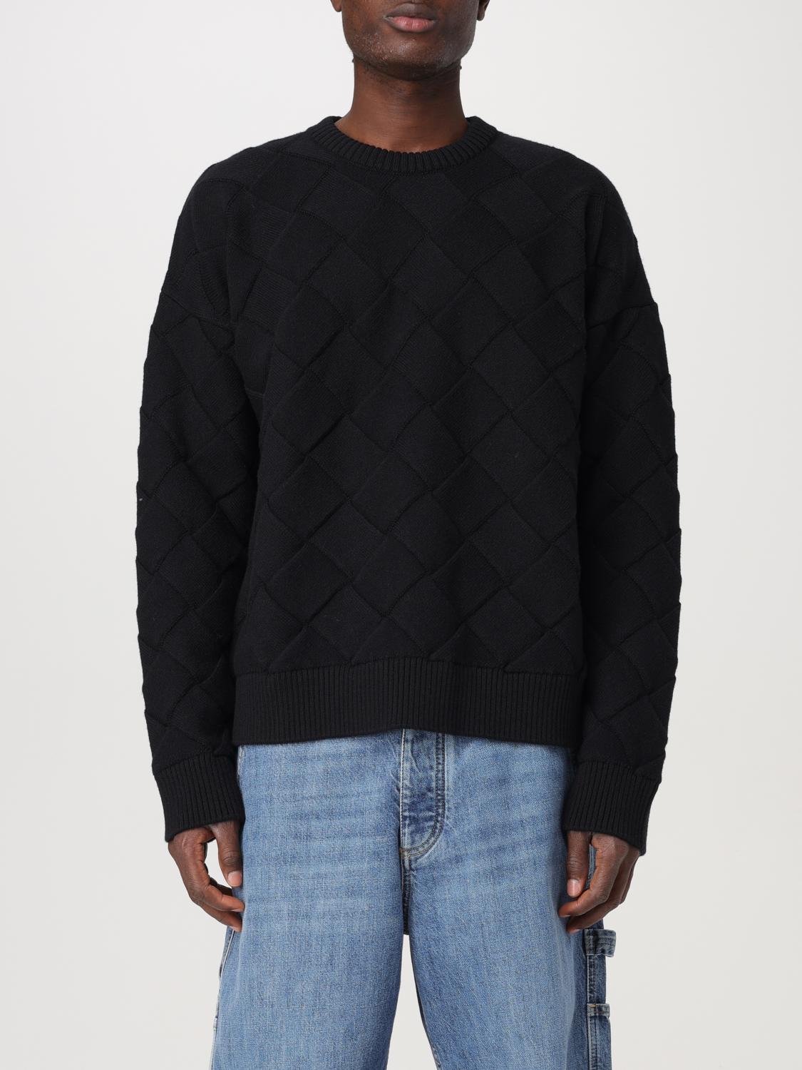 Bottega Veneta Black Logo Sweater In Schwarz