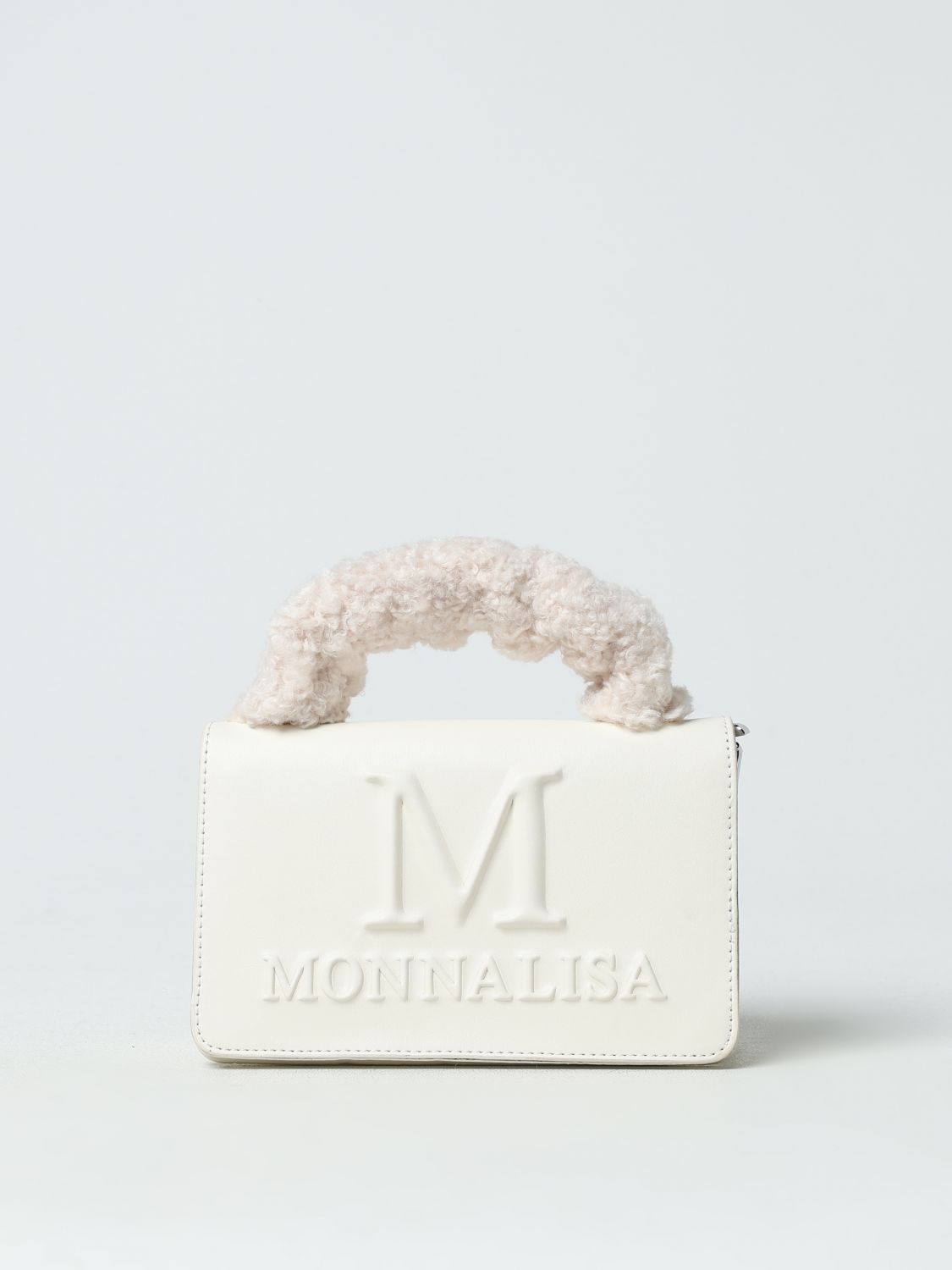 Shop Monnalisa Duffel Bag  Kids Color Cream