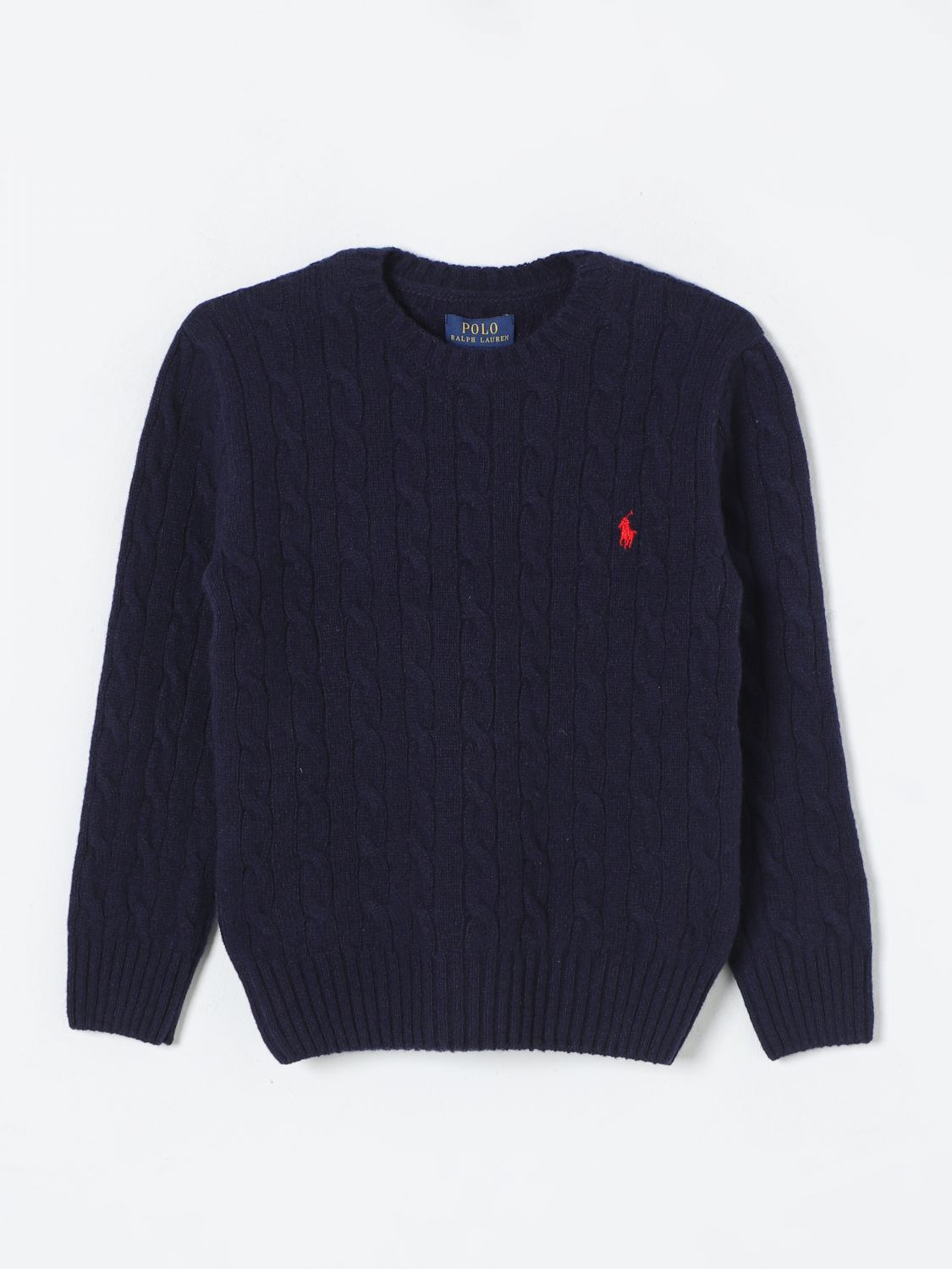 Shop Polo Ralph Lauren Sweater  Kids Color Blue In Blau