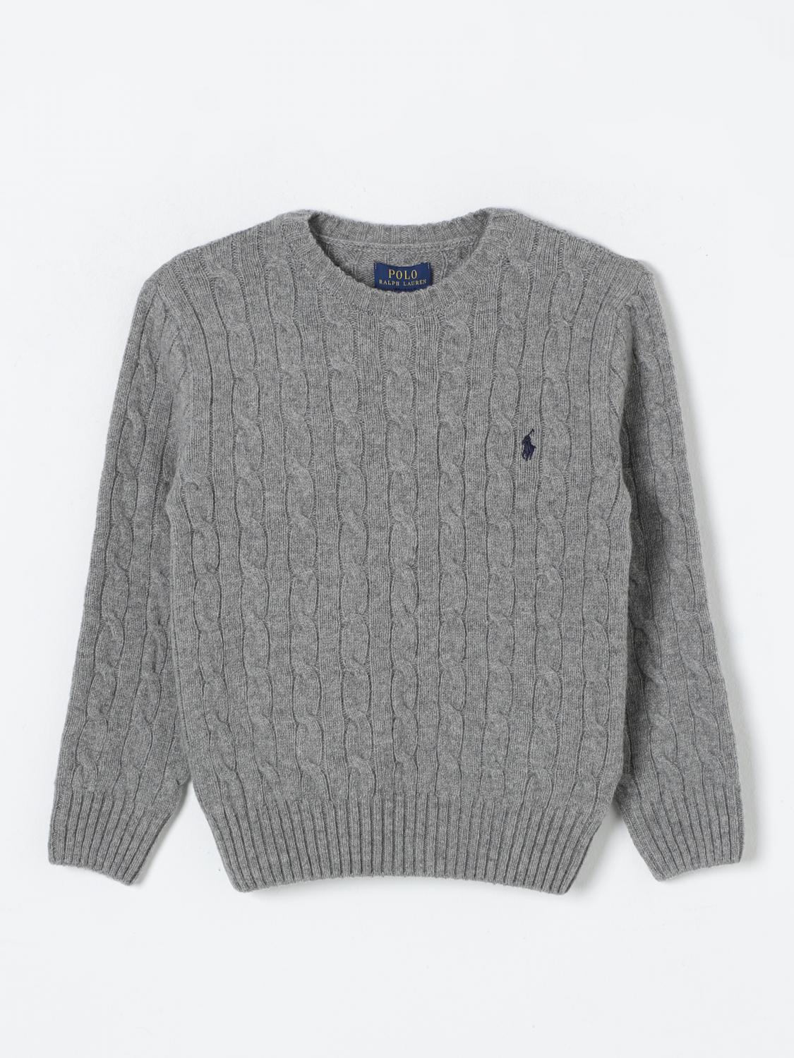 Polo Ralph Lauren Toddler And Little Boys Cable-knit Cotton Sweater In Grau