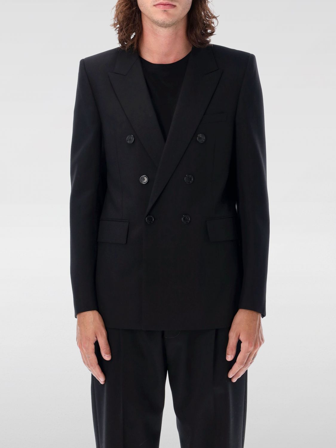 Shop Saint Laurent Blazer  Men Color Black In Schwarz