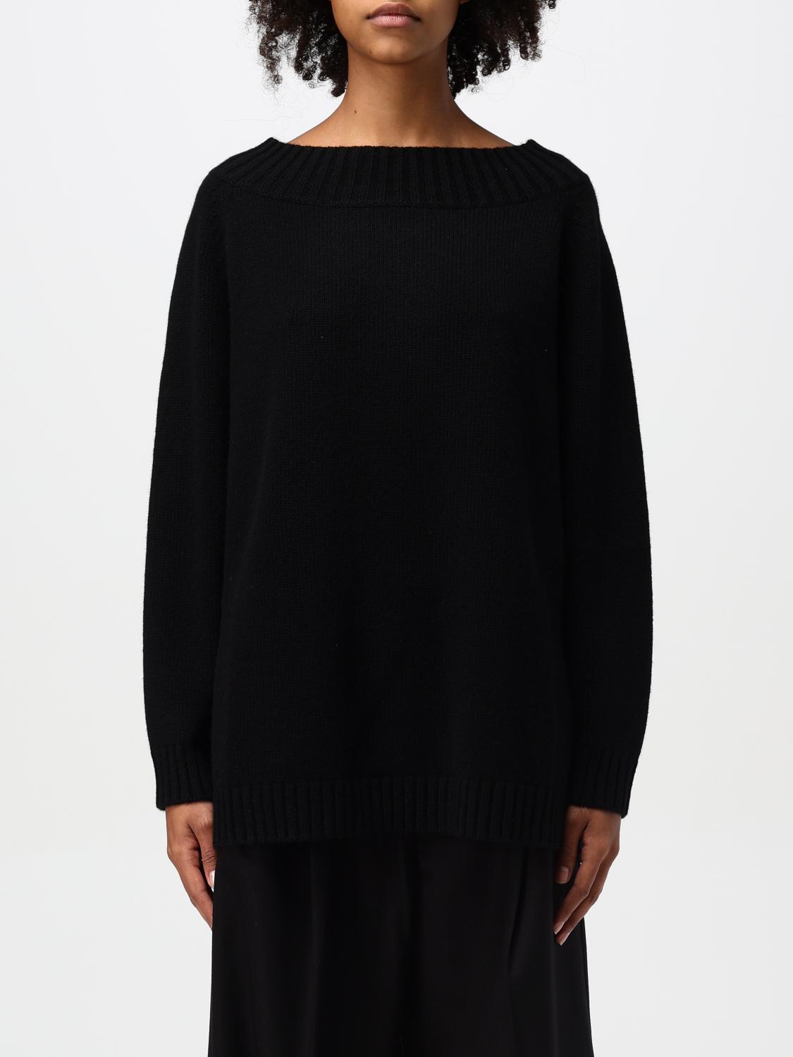 Shop Max Mara Sweater  Woman Color Black In Schwarz