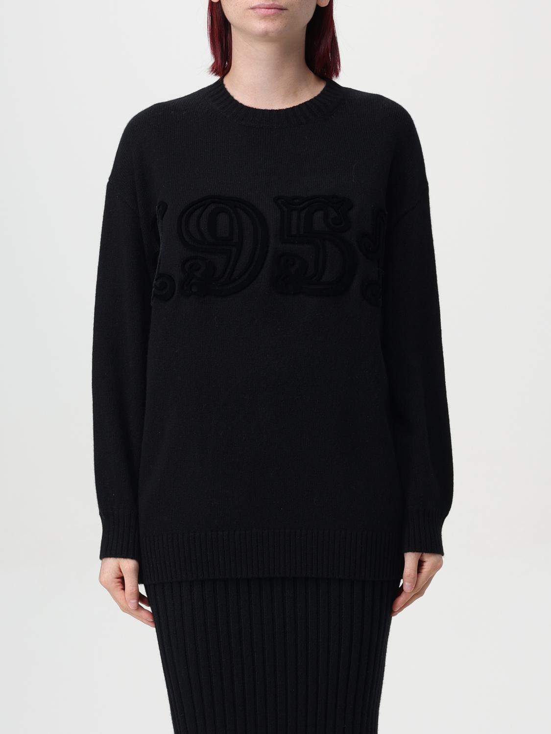 Shop Max Mara Sweater Woman Color Black