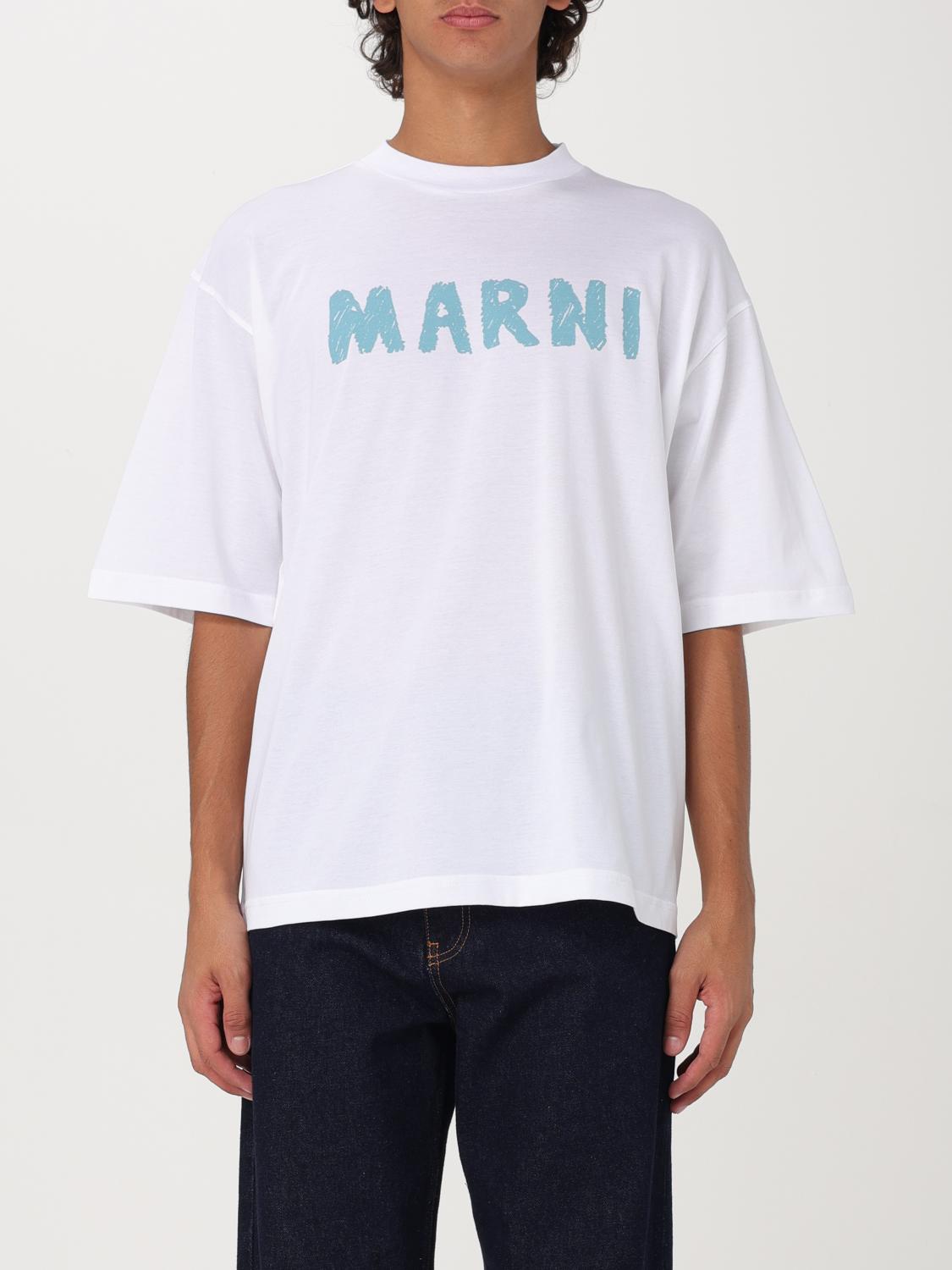 Shop Marni T-shirt  Men Color Lilac