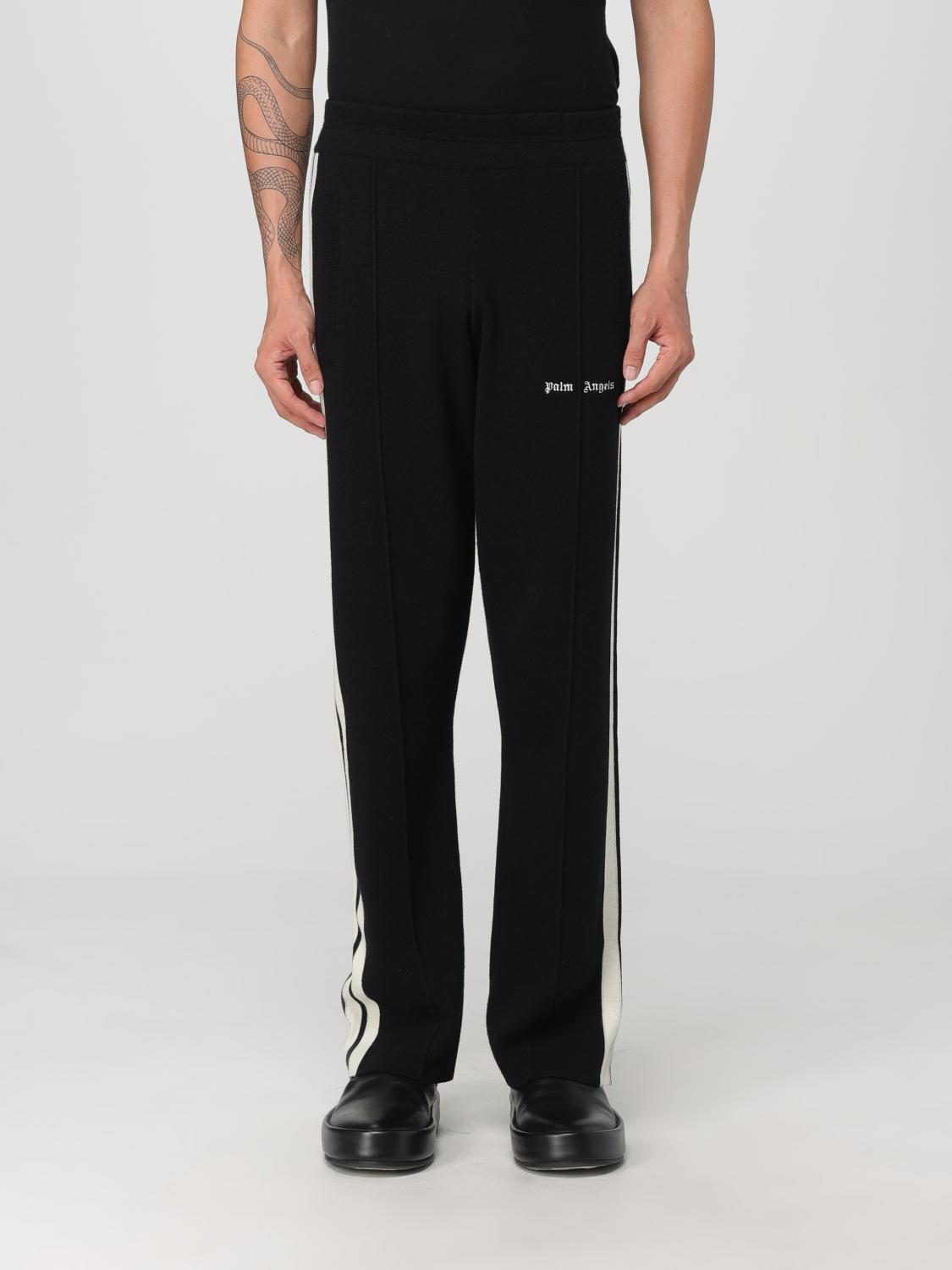 Shop Palm Angels Pants  Men Color Black In Schwarz