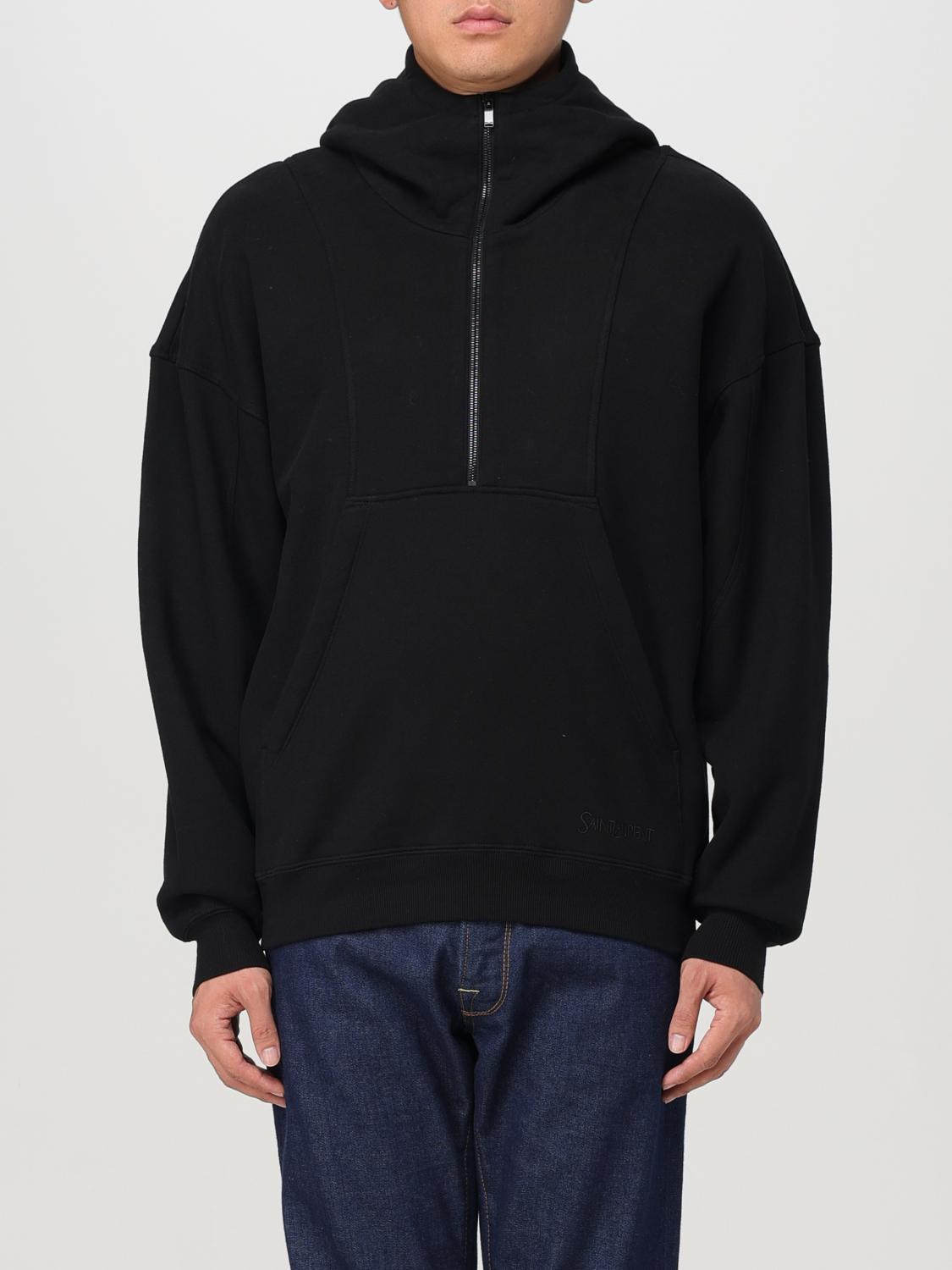 Shop Saint Laurent Sweatshirt  Men Color Black In Schwarz