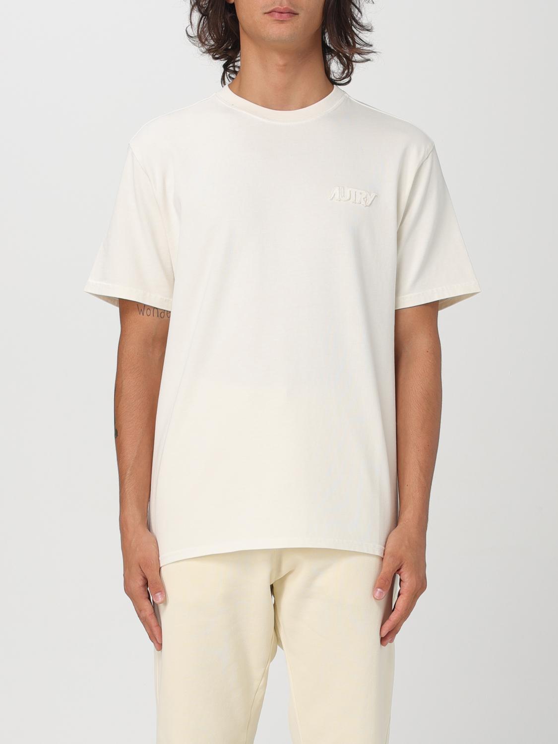 Shop Autry T-shirt  Men Color White In Weiss