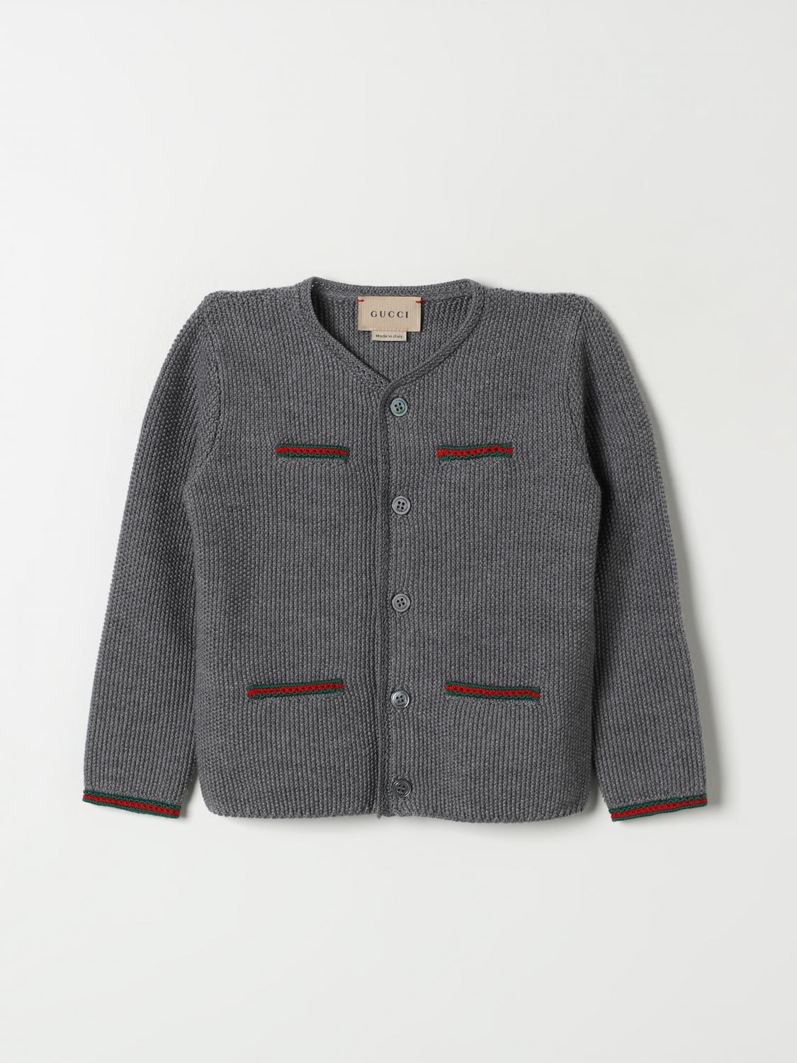 Shop Gucci Sweater  Kids Color Grey In Grau