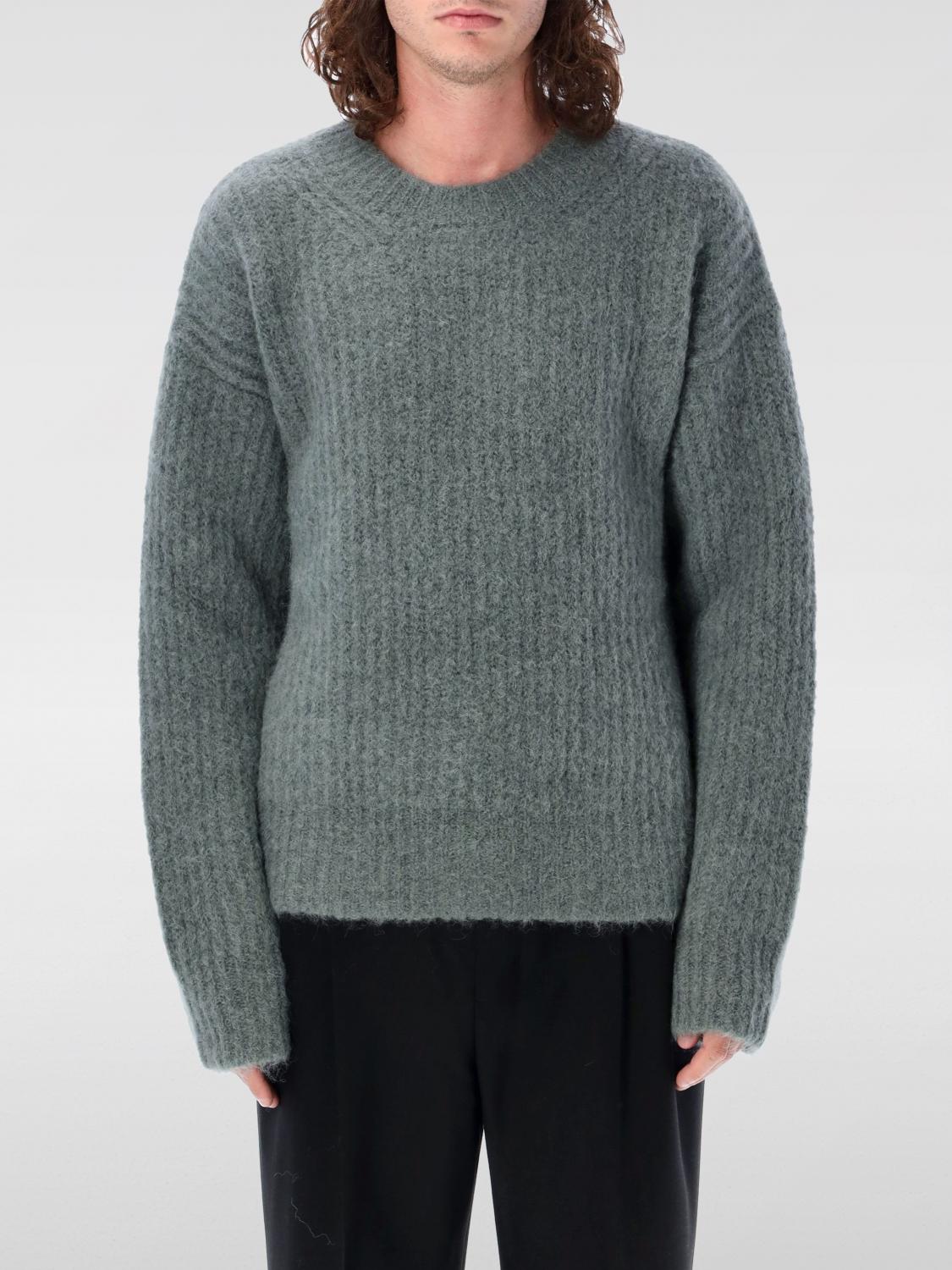 Shop Ami Alexandre Mattiussi Sweater Ami Paris Men Color Sage In Sage Grün