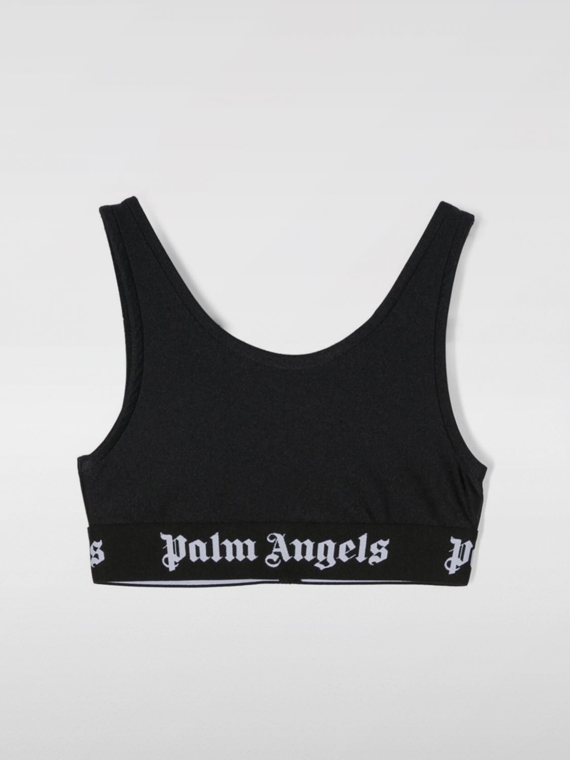 Shop Palm Angels Top  Kids Color Black In Schwarz