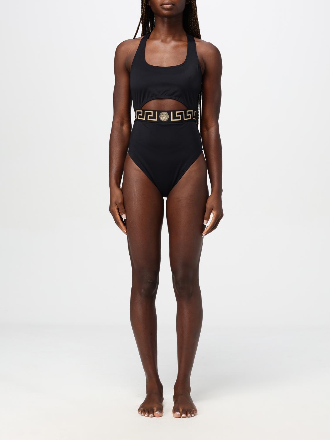 Versace Swimsuit  Woman Color Black In Schwarz