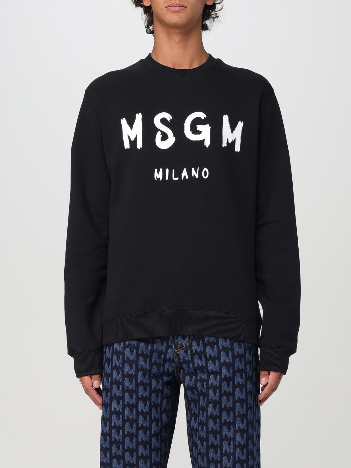 Shop Msgm Sweatshirt  Men Color Black