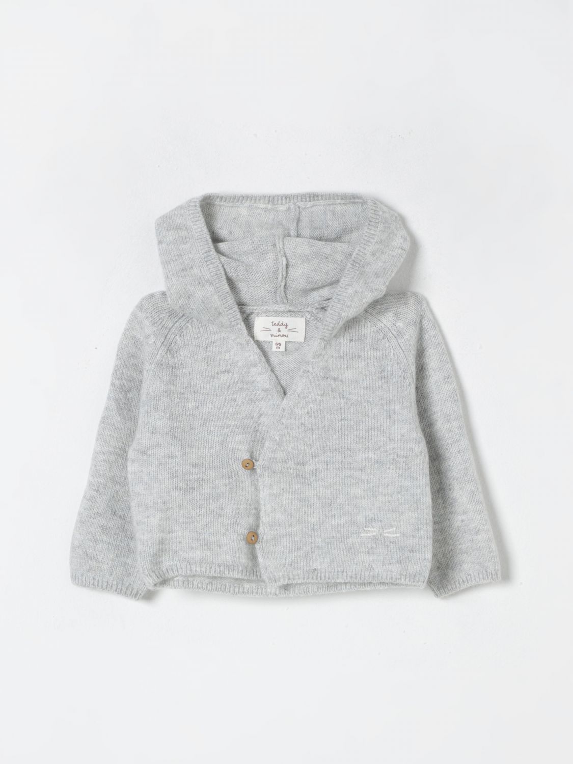 Teddy & Minou Sweater Kids Color Grey In Grau