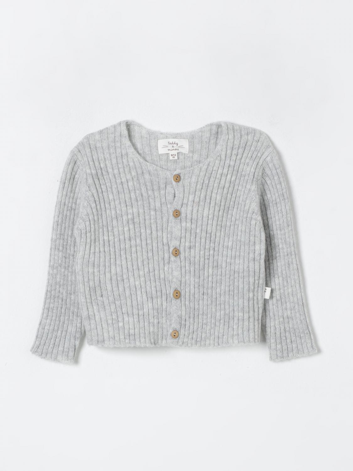 Teddy & Minou Sweater Kids Color Grey In Grau