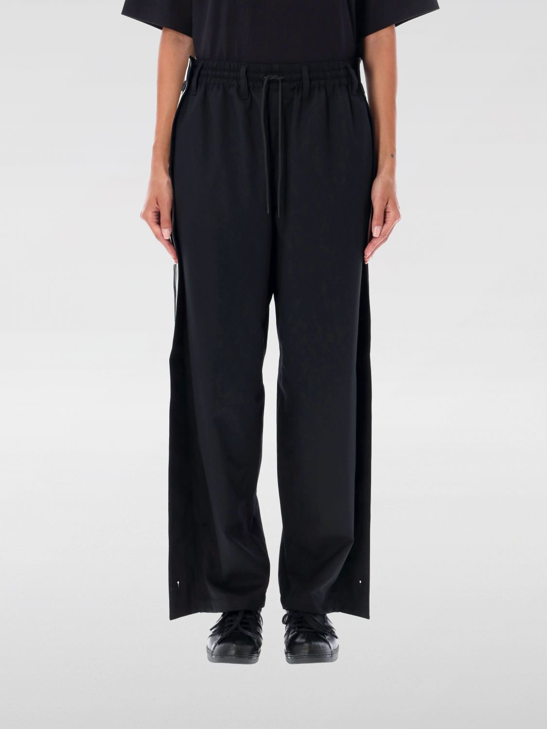 Shop Y-3 Pants  Men Color White In Weiss