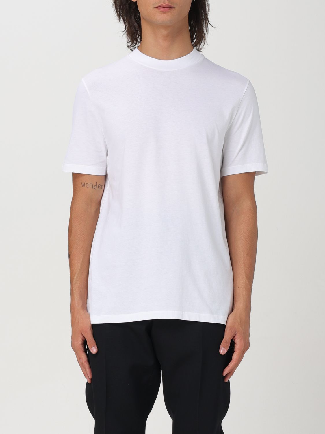 Shop Jil Sander T-shirt  Men Color White In Weiss