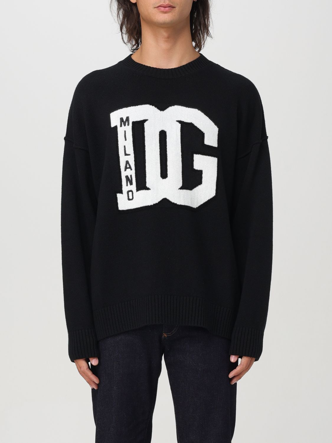 Shop Dolce & Gabbana Sweater  Men Color Black In Schwarz