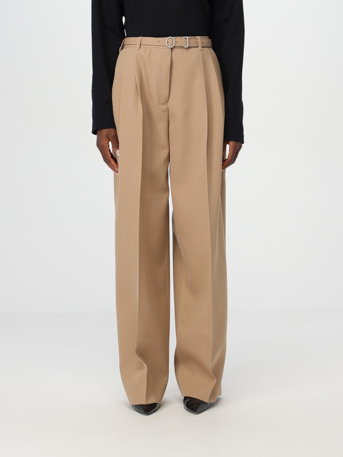 Shop Jil Sander Pants  Woman Color Beige