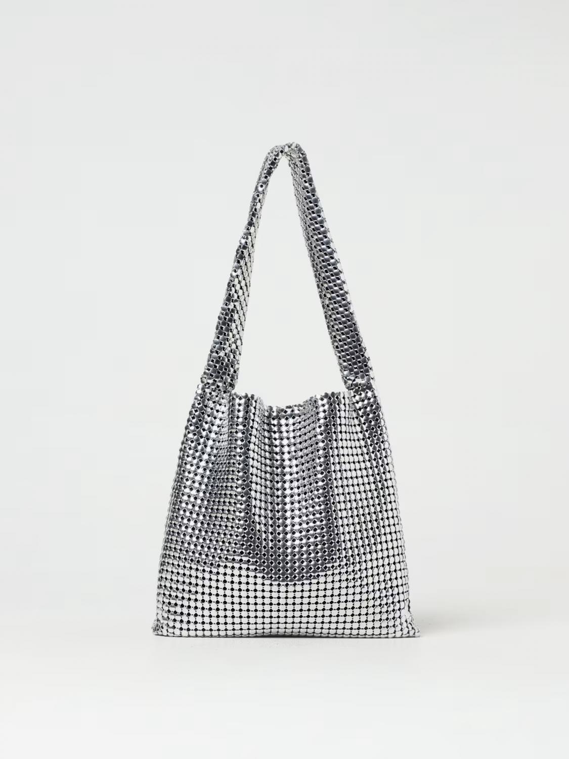 Rabanne Chainmail Tote Bag In Silver