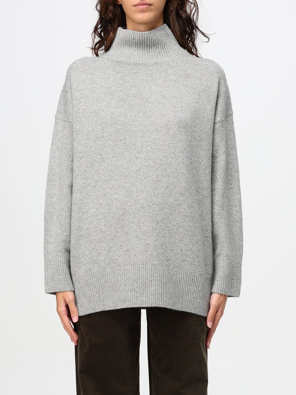 Shop Vince Sweater  Woman Color Grey In Grau