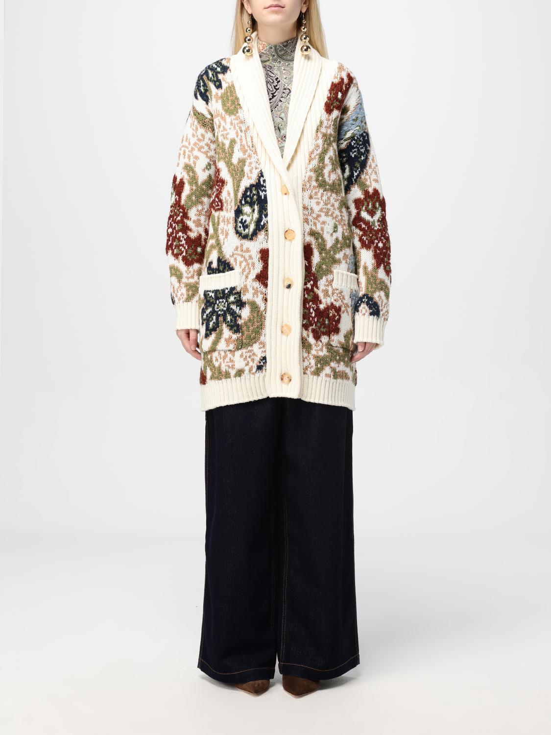 Shop Etro Cardigan  Woman Color Multicolor In Bunt