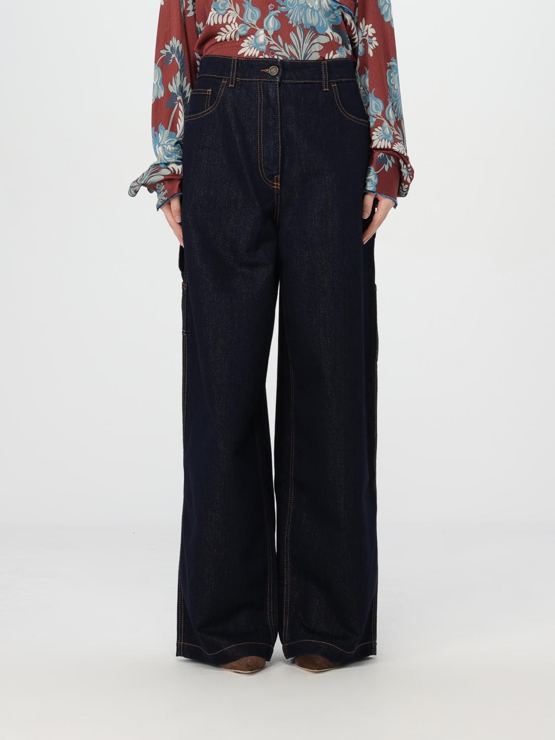 Etro Jeans  Woman Color Blue In Blau